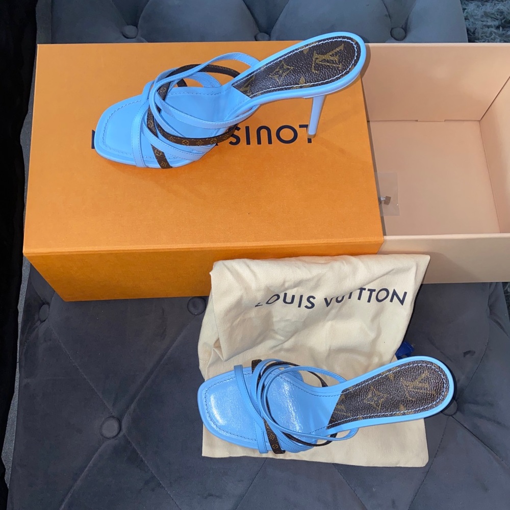 LOUIS VUITTON HEELS , Size 39 Worn Once.